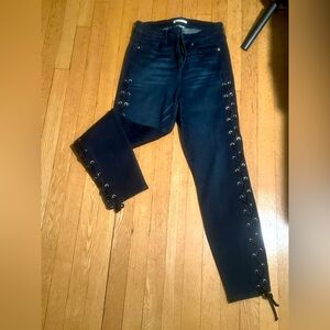 Good American Laced Up Jeans Sz 8